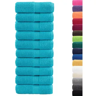 vidaXL SOLUND Handtuchset 10-tlg. türkis