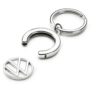 Volkswagen Schlüsselanhänger Pfandchip Einkaufswagenchip Keyring Anhänger, mit neuem VW Logo
