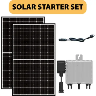 Balkonkraftwerk 800W Starter Set (2 Module + Wechselrichter)