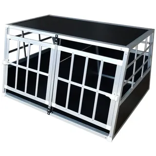 metra-direkt Hundetransportbox L Aluminium