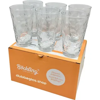 6 x Dubbeglas 0,5 Liter + 6 x "Pfälzer Sprüche" Woideckel - Weinschorle Gläser, Schoppenglas, Pfalz Schorle Gläser, Pfälzer Dubbegläser - Transparent