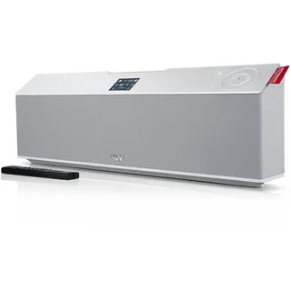 Teufel MUSICSTATION CD-Internet-Radio Bluetooth Lautsprecher, DAB+ Digitalradio und FM Radio, Musikstreaming, HiFi Sound, Wecker, W-LAN, Bassreflex - weiß