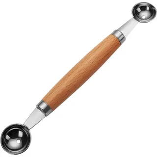 Melonenausstecher Aus Edelstahl, Doppelseitig Aushöhllöffel Edelstahl Eisportionierer Set Kugelformer Melone Melonenausstecher Kugeln Klein Melonenballer Melonenlöffel Melonenkugelausstecher Für Gemüs