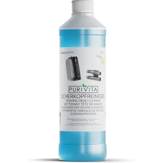 PURIVITA® Scherkopfreiniger Nachfüllflüssigkeit [1000ML] - Scherkopfreiniger Kompatibel mit verschiedenen Reinigungskartuschen - Rasierer Reinigungsflüssigkeit Braun Clean & Renew