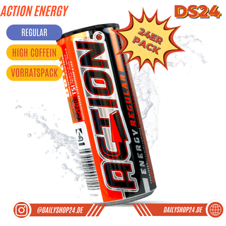 ACTION Energy Drink 250 ml - 24 Dosen / Regular