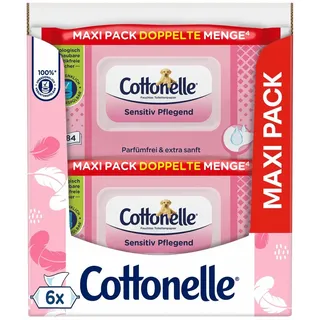 Cottonelle Feuchtes Toilettenpapier Sensitive Pflegend Feuchttücher 504 St