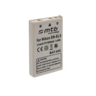 Ersatz-Akku EN-EL5 kompatibel mit Nikon Coolpix P80, P90, P100, P500, P510, P5000... (Siehe Liste)