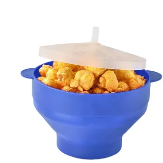 Popcorn-Schüssel mikrowellengeeignet,Popcorn-Maker Mikrowellenschüssel | Tragbare Mikrowellen-Popcornmaschine Mikrowellen-Popcornschale | Praktische Silikon-Popcorn-Schüssel, Popcorn-Mikrowellenschüss