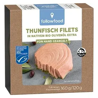 Followfood followfish Thunfisch Filets in Bio-Olivenöl