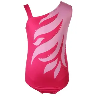GSCLZ Gymnastik Trainingsanzug Mädchen-Trikots, Gymnastikkleid, sportliches Tänzerkleid, Gymnastik-Trikots, Akrobatik for Kinder, Tanzkleidung Tanz Trikots (Color : Pink, Size : 6)