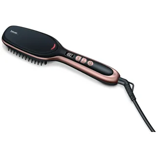 Beurer Glättungsbürste Schwarz, Rose