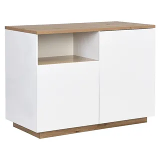 vente-unique Kücheninsel mit 2 Türen und 1 Ablagefach 0 x 0 x 0 cm Weiß