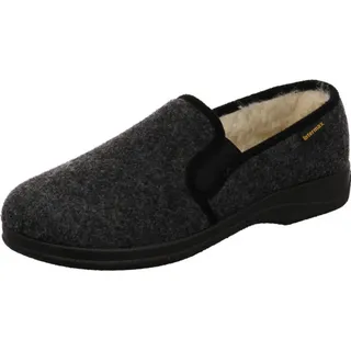 Intermax Herren Hausschuh aus Filz grau, Innenfutter aus Schurwolle und Dehngummis. grau Gr. 44 - 44 EU