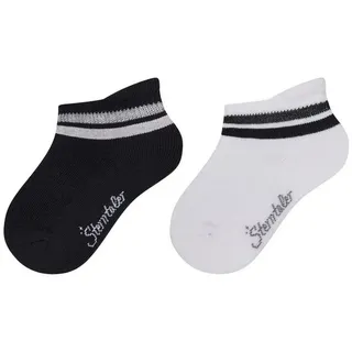 Sterntaler Sneaker Socken 2er-Pack Ringel in schwarz | Gr.: 18
