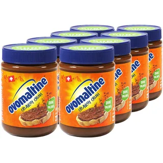 Ovomaltine Crunchy Cream Brotaufstrich - einzigartig knusprige Schoko-Creme ohne Palmöl - süßer Aufstrich mit knusprigen Ovomaltine Stückchen - hergestellt in der Schweiz (8 x 380g)