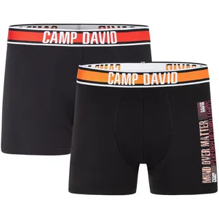 Camp David Boxershorts schwarz 2er Pack M