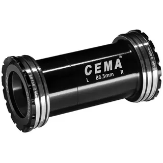 Cema Bb386 Stainless Steel Sram Dub Lagerschalen - Black - 86.5 mm