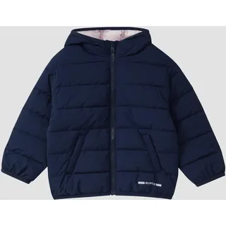 s.Oliver Unisex Steppjacke mit Kapuze, in Oversize - blau - 92