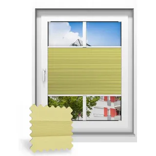 Wabenplissee nach Maß, Gelb 707090, 70 x 65 cm, Wabenplissees individuell maßangefertigt