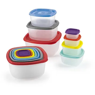 GOURMETmaxx Frischhaltedose mehrfarbig 24,40 x 25,00 x 25,00 cm 1,025 l 28-teiliges Set