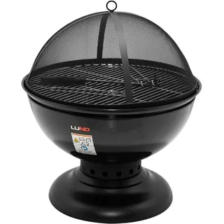 TRIZERATOP Feuerschale Feuerschale mit Grillrost und Funkenschutz, Ø54,5 cm, (Feuerschale mit Grillrost und Funkenschutz, Ø54,5 cm, Feuerschale mit Grillrost und Funkenschutz, Ø54,5 cm) bunt