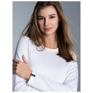 TRIGEMA Longsleeve TRIGEMA "TRIGEMA Langarmshirt", Damen, Gr. XL, weiß, 95% Baumwolle, 5% Elastan, Basic, Shirts