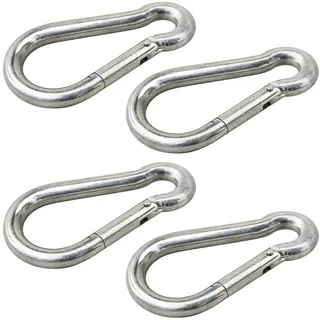 vasalat Karabinerhaken 10x100 Silber