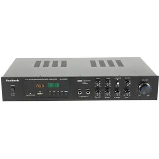 HiFi-Verstärker, 600W Stereo Verstärker, 5.1-Surround-Sound-Kanal, Mini Verstärker 5.0 Bluetooth, Verstärker HiFi Stereo Eingangstyp SD\USBRCAAUX mit Fernsteuerung