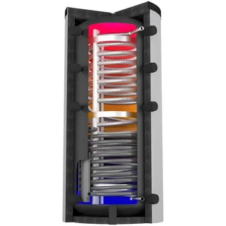 Citrin Solar Kombispeicher SKS-R 650-1/75 ecoline, Nennvolumen 647l, mit Vliesisolierung 120mm, montiert 422020