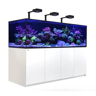 red sea europe Red Sea Reefer S 1000 Deluxe Meerwasser-Aquarium mit Unterschrank weiß