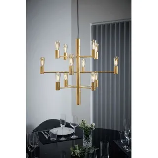 Modern Kronleuchter Herstal, Gold / Messing, für Esszimmer, Metall - 50