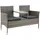 133 x 63 x 84 cm grau meliert inkl. Tisch