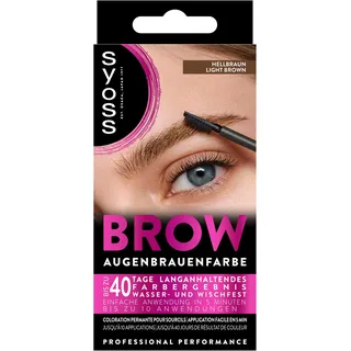 Augenbrauen-Kit permanente Augenbrauenfarbe Coloration 17 ml Braun