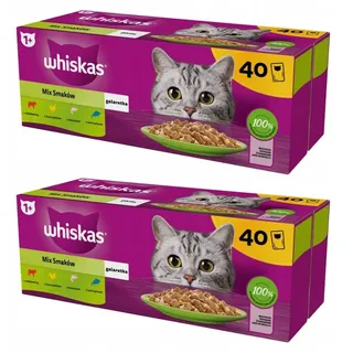 Whiskas Adult Gemischte Geschmacksrichtungen 40 x 85 g