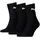 Short Crew 3er black 35-38