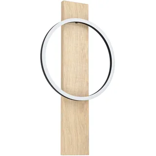 EGLO LED Wandleuchte Boyal schwarz-braun 12 W