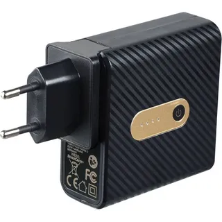 Silvercrest USB Reiseladegerät schwarz/gold - Schwarz/Gold