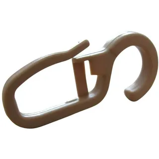 rewagi Gardinenhaken Faltenlegehaken, Gardinenhaken, Gardinengleiter, Gardinenzubehör, Gardinen, Vorhänge, Gardinenstangen, Seitenschals, Flächenvorhänge, (50-St., Öse Ø 10 mm natur), Verkaufseinheit: 25, 50, 100 Stück