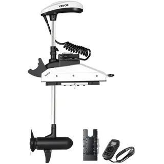 Vevor Elektro Außenborder 12 V 25 kg Schub Schwarz