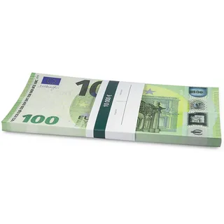 Litfax GmbH 100 € Euroschein/Euro-Geldscheine ca. 191x103 mm/banderoliert, je Pack. 75 Stück (10 PG) ...