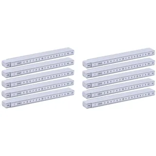 MacMa 10x Zollstock / Gliedermaßstab / 2m / aus Kunststoff