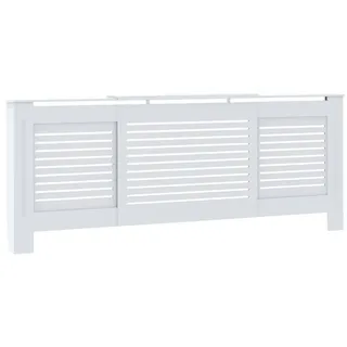 vidaXL MDF Heizkörperverkleidung Weiß 205 cm