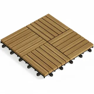 Casaria DEUBA® Holzfliese Stecksystem Quattro Mosaik