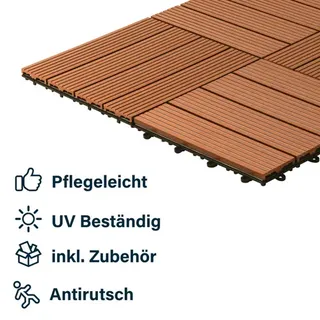 WPC Bavaro hellbraun 30 x 30 x 2,2 cm 9 St.
