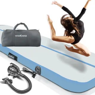 Vendomnia Track 1 2 3 4 aufblasbar, mit Pumpe, Air Turnmatte, Tumbling Gymnastikmatte, | Aeroblue