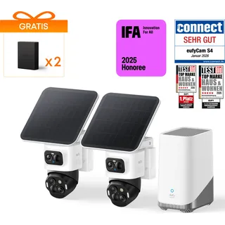 eufy eufyCam S4 2 St. + HomeBase 3