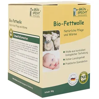 Grünspecht Bio-Fettwolle 50g