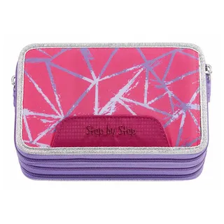 Step by Step Federmäppchen XXL Pencil Case, 3 Folds rosa 20 cm x 13 cm x 7 cm
