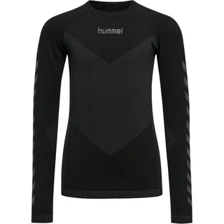 hummel First Seamless langarm Funktionsshirt Kinder black 116/128