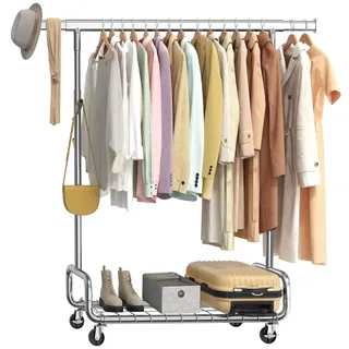 Songmics Garderobenständer HSR014E01 Silbern